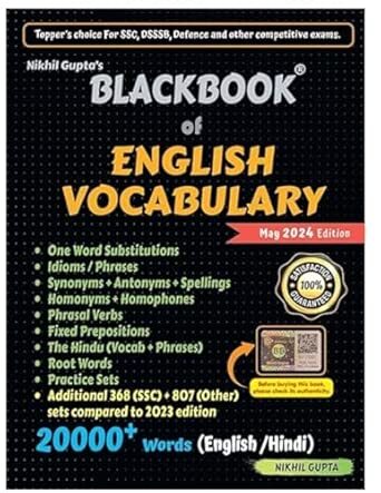 BLACK BOOK FOR ENGLISH VOCABULARY BY NIKHIL GUPTA