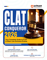 CLAT CONQUEROR Exam 2026 | Study Guide for CLAT & Other Law Entrance Exam | 3000+ Practice MCQs, 3 Practice Sets