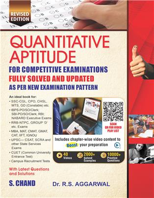 QUANTITATIVE APTITUDE - R S AGGARWA'L | 2025 | FOR ALL COMPETITIVE EXAMS QUANTITATIVE APTITUDE - R S AGGARWA'L | 2025 | FOR ALL COMPETITIVE EXAMS