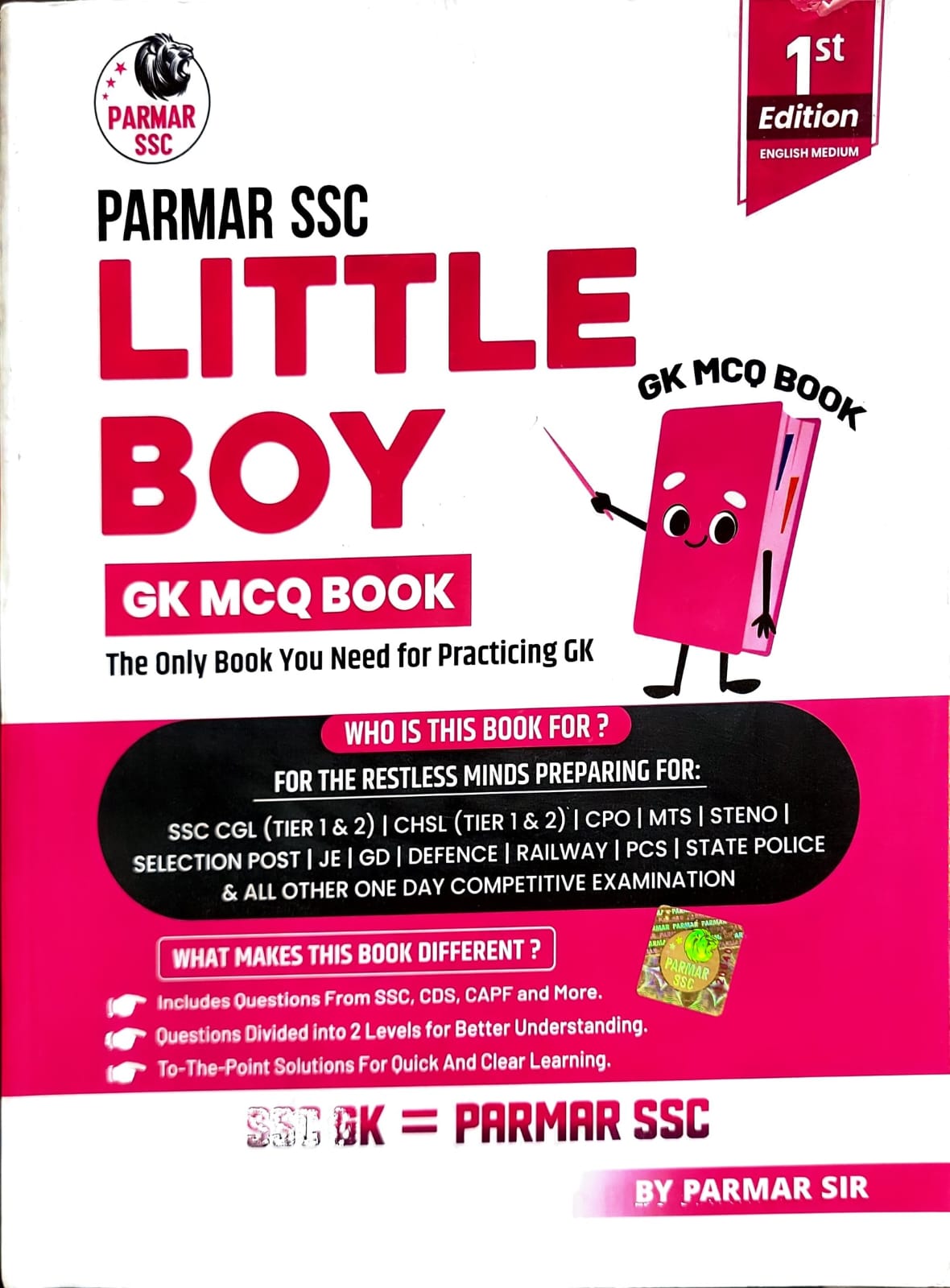 PARMAR SSC LITTLE BOY GK MCQ BOOK 1ST EDITION